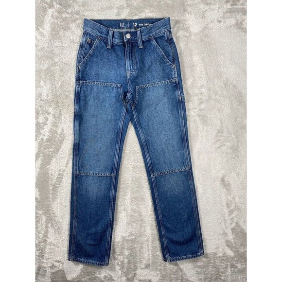 GAP Kids ’90s Original Straight Jeans - Size 12 Slim - Picture 1 of 10